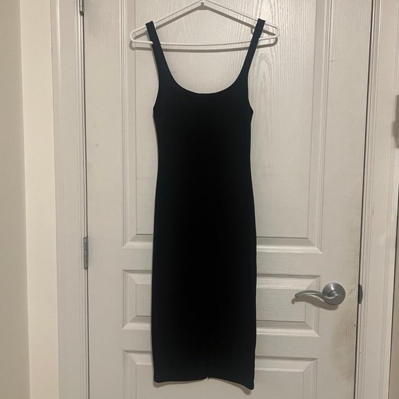Zara Body-con Black Midi Dress - Picture 4 of 5
